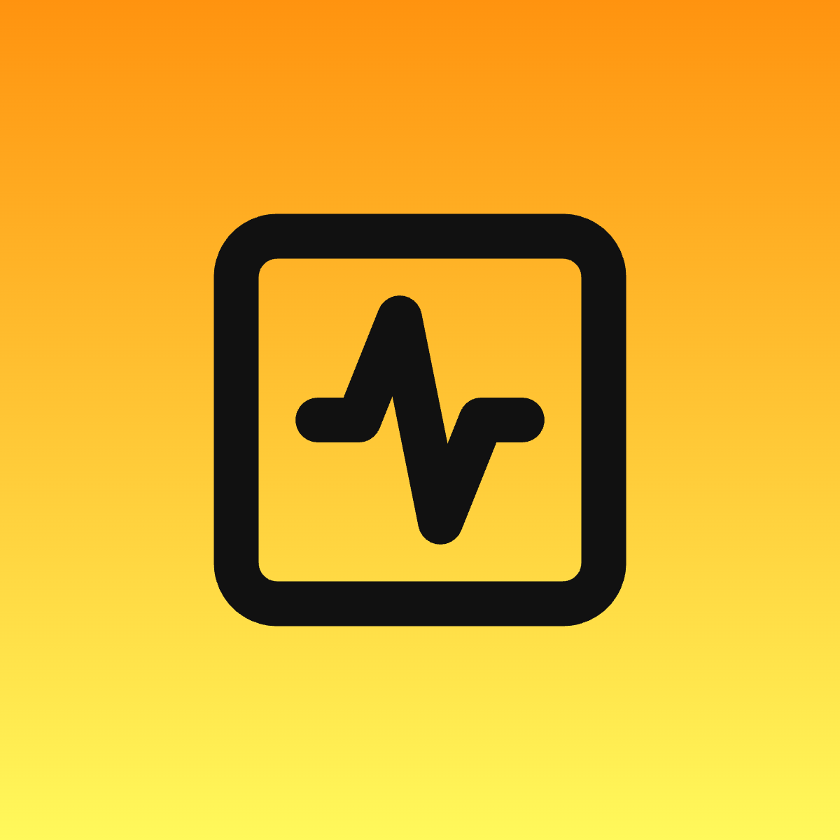 Activity Square icon for Mobile App logo