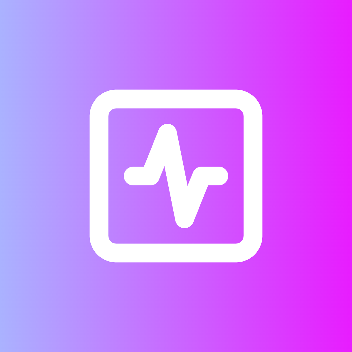 Activity Square icon for Mobile App logo