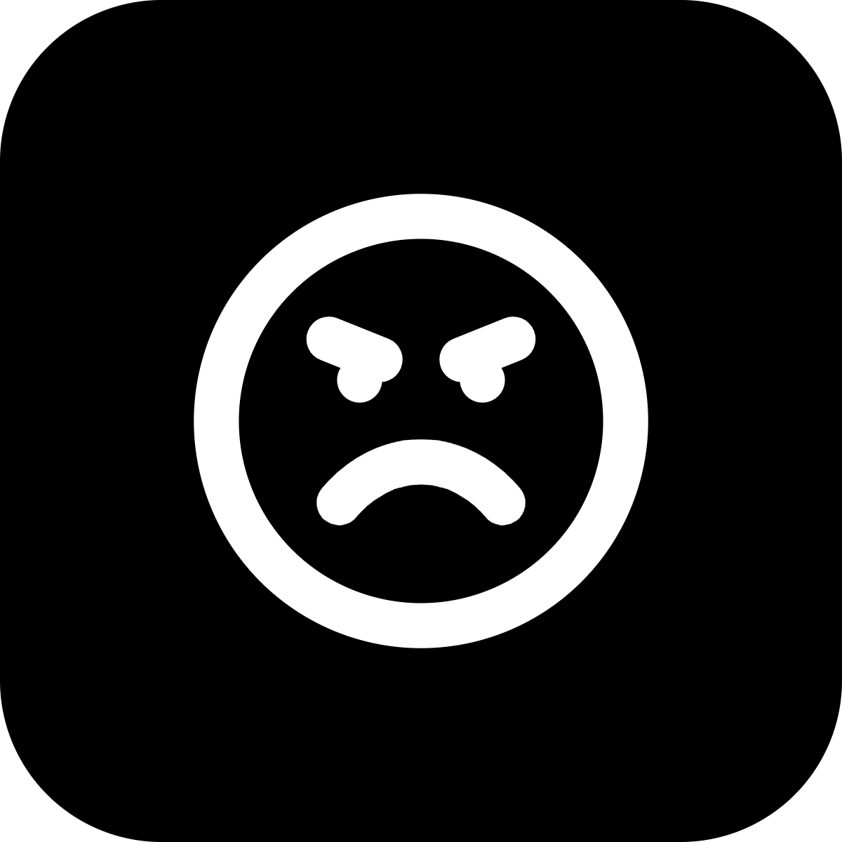 Angry icon for Portfolio logo