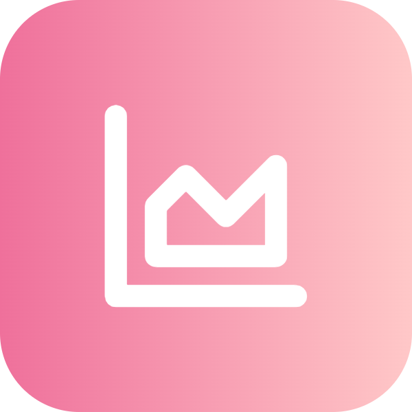 Area Chart icon for SaaS logo