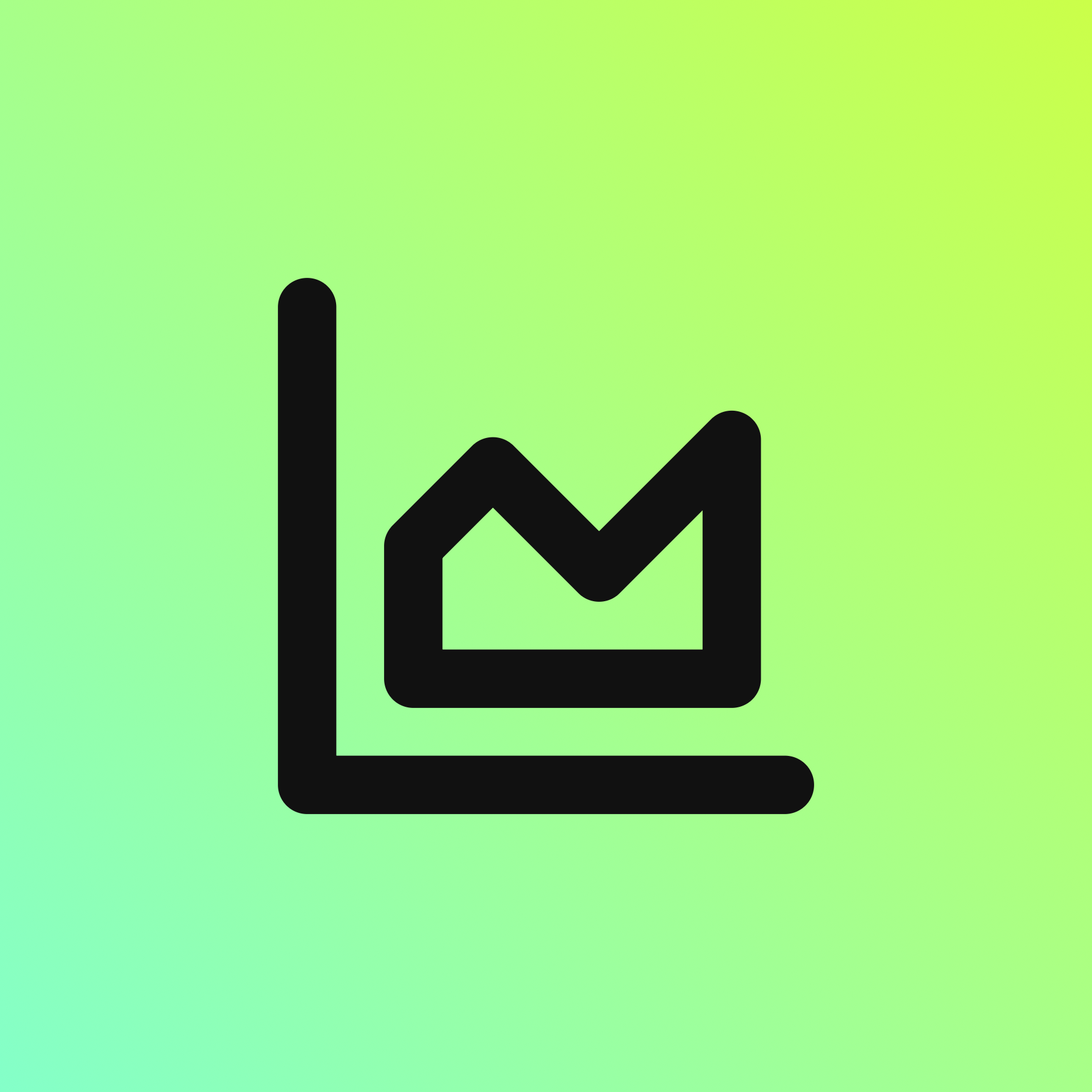 Area Chart icon for Job Board logo