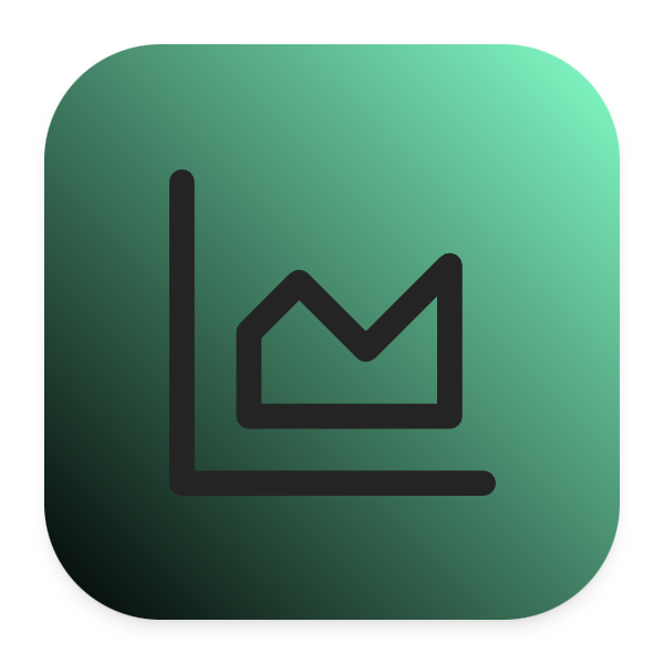 Area Chart icon for SaaS logo