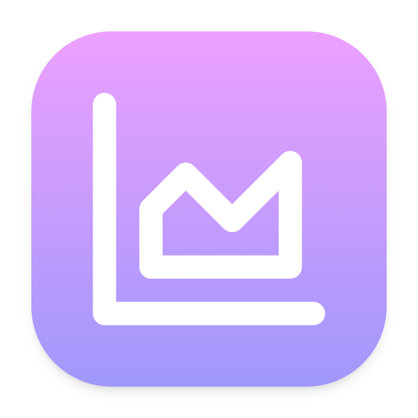 Area Chart icon for SaaS logo