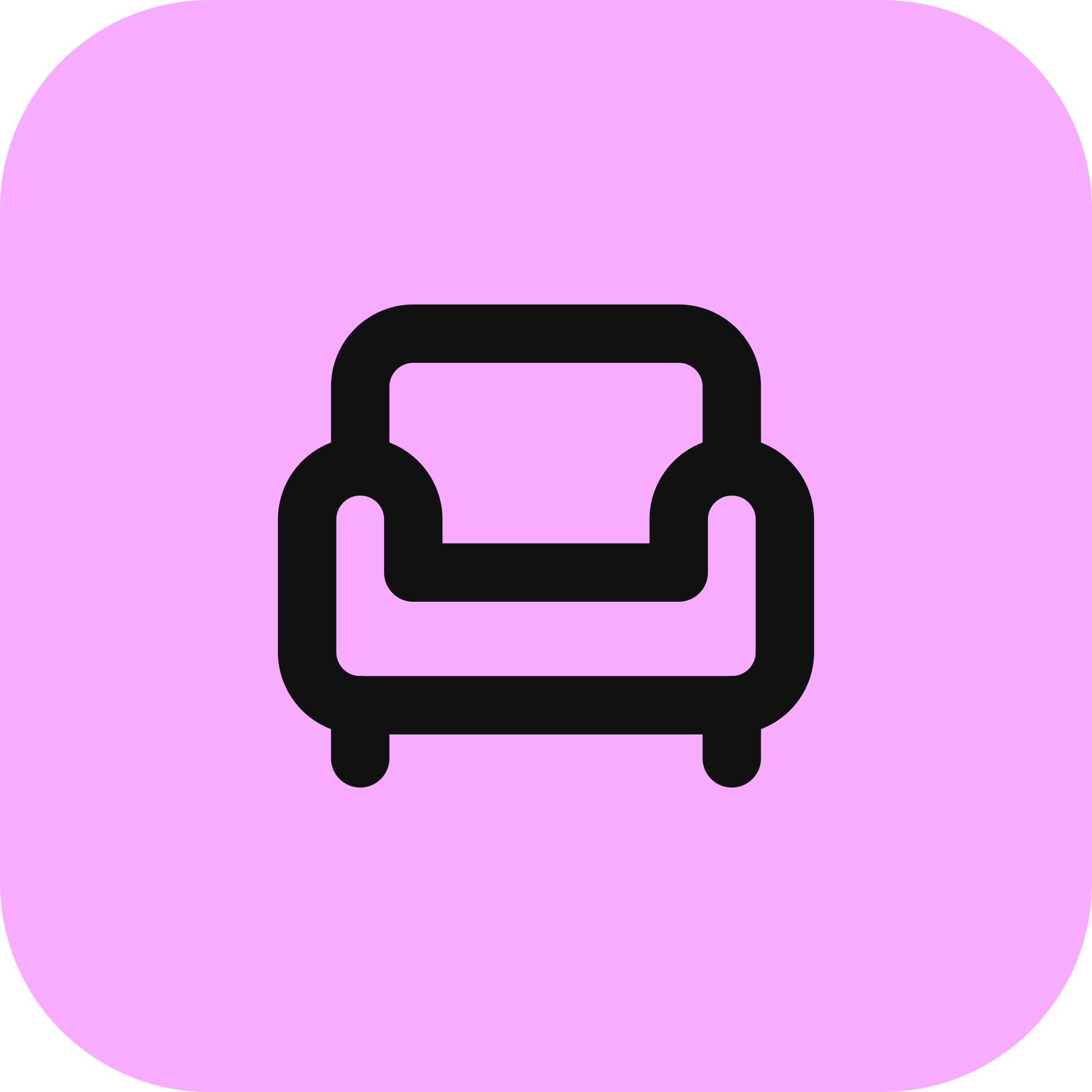 Armchair icon for Ecommerce logo