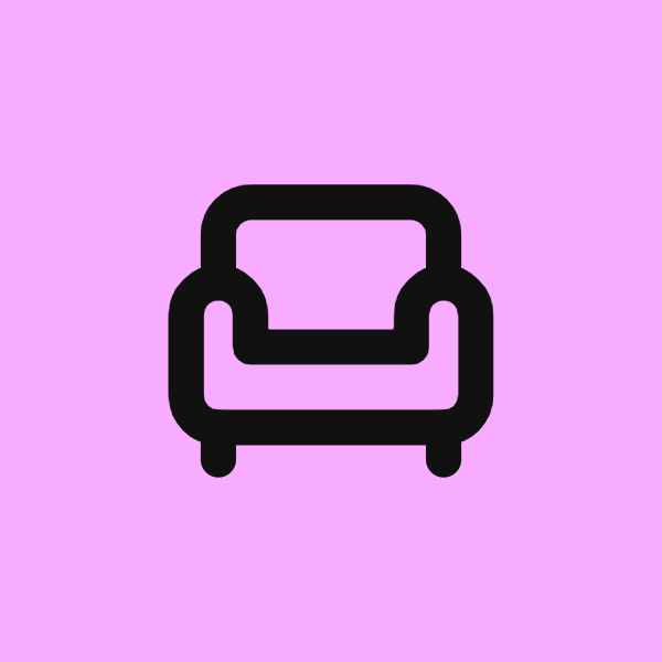 Armchair icon for Ecommerce logo