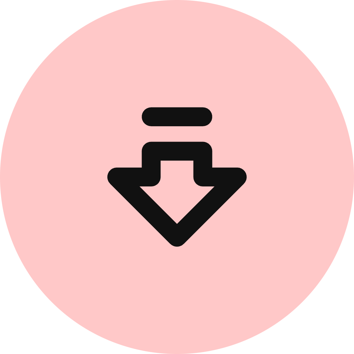 Arrow Big Down Dash icon for SaaS logo