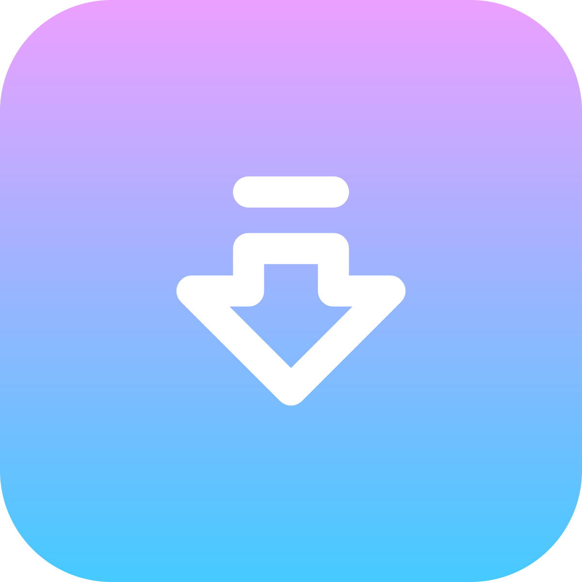 Arrow Big Down Dash icon for SaaS logo