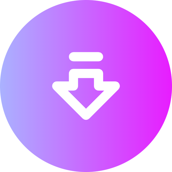 Arrow Big Down Dash icon for SaaS logo