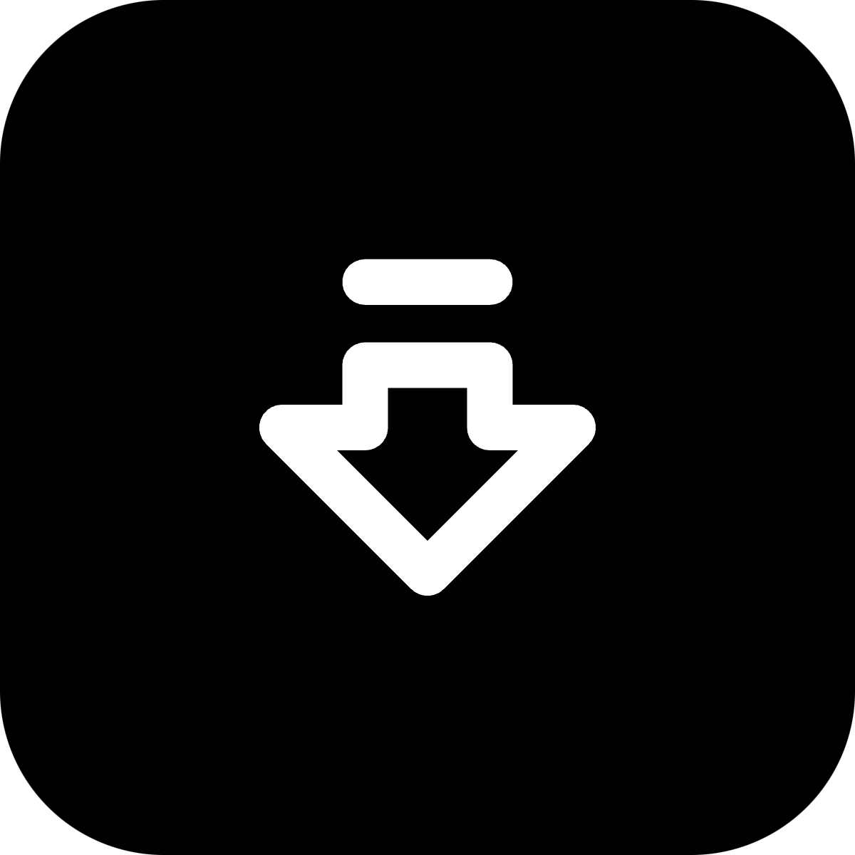 Arrow Big Down Dash icon for SaaS logo