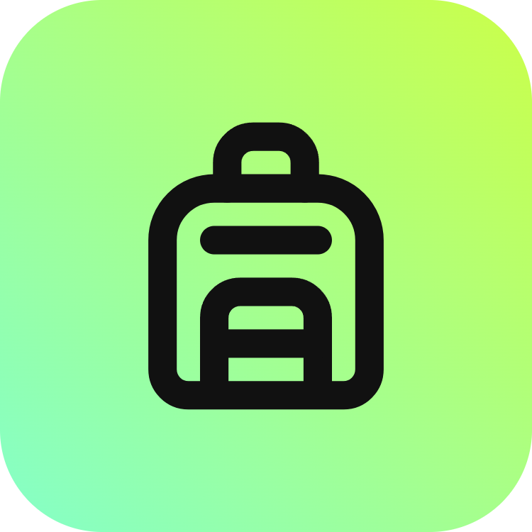 Backpack icon for Clothing logo