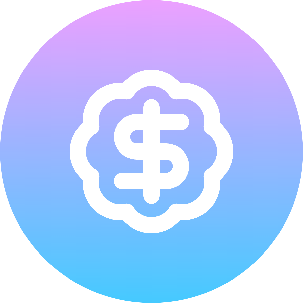 Badge Dollar Sign icon for Bank logo