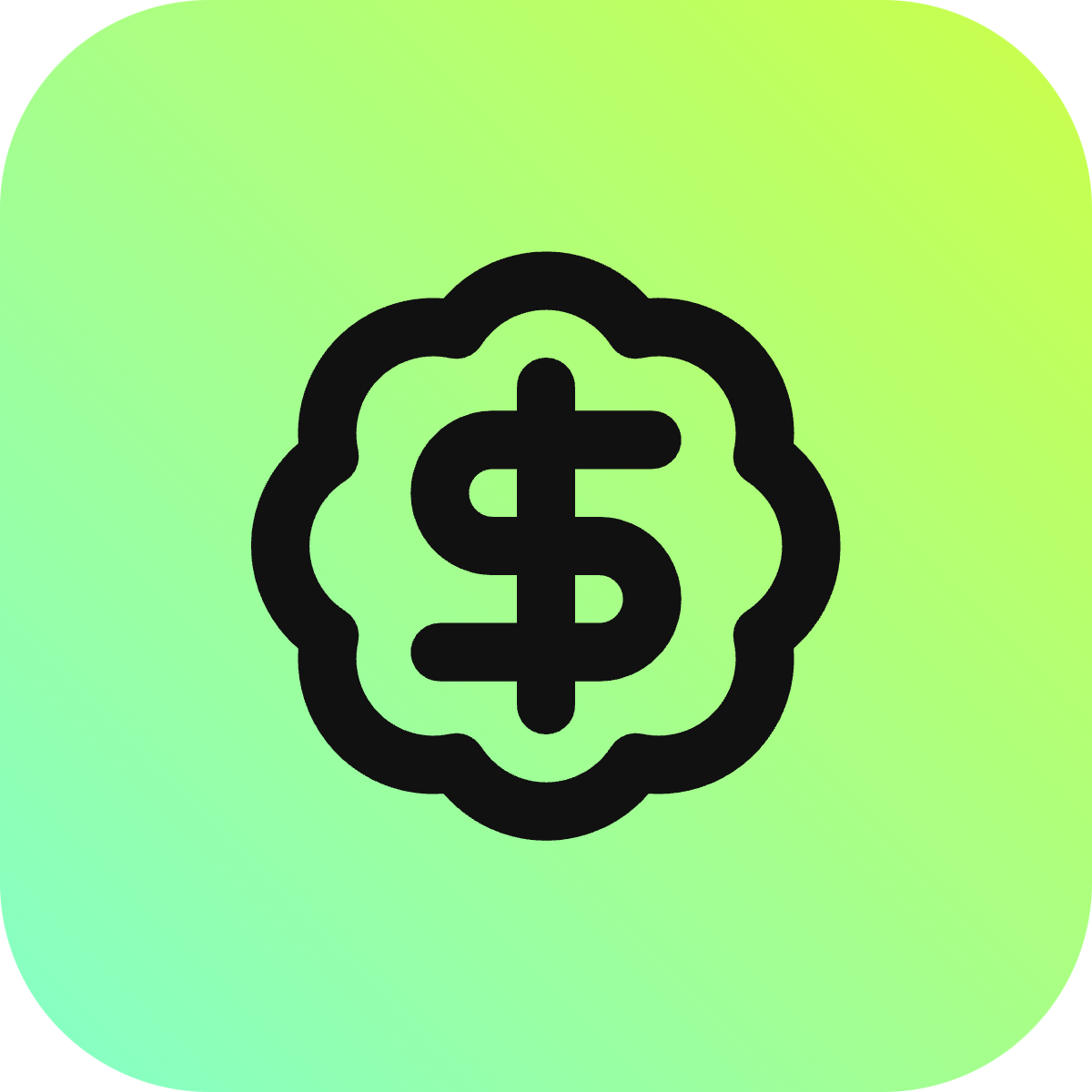 Badge Dollar Sign icon for Bank logo