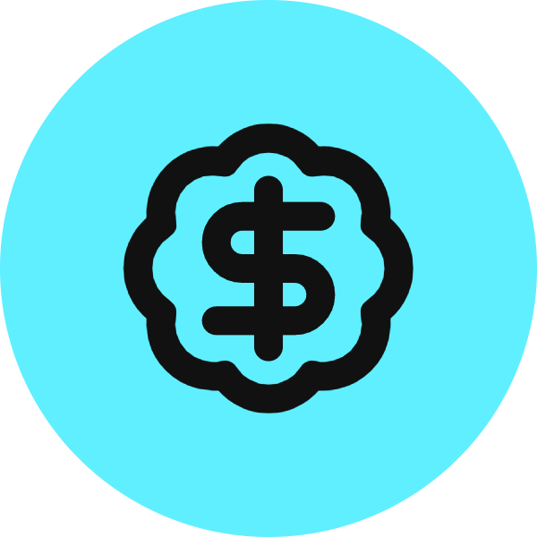 Badge Dollar Sign icon for Podcast logo