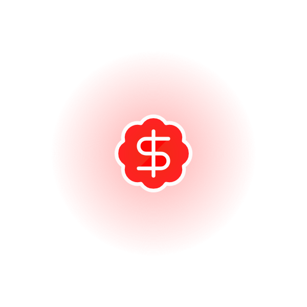 Badge Dollar Sign icon for Blog logo