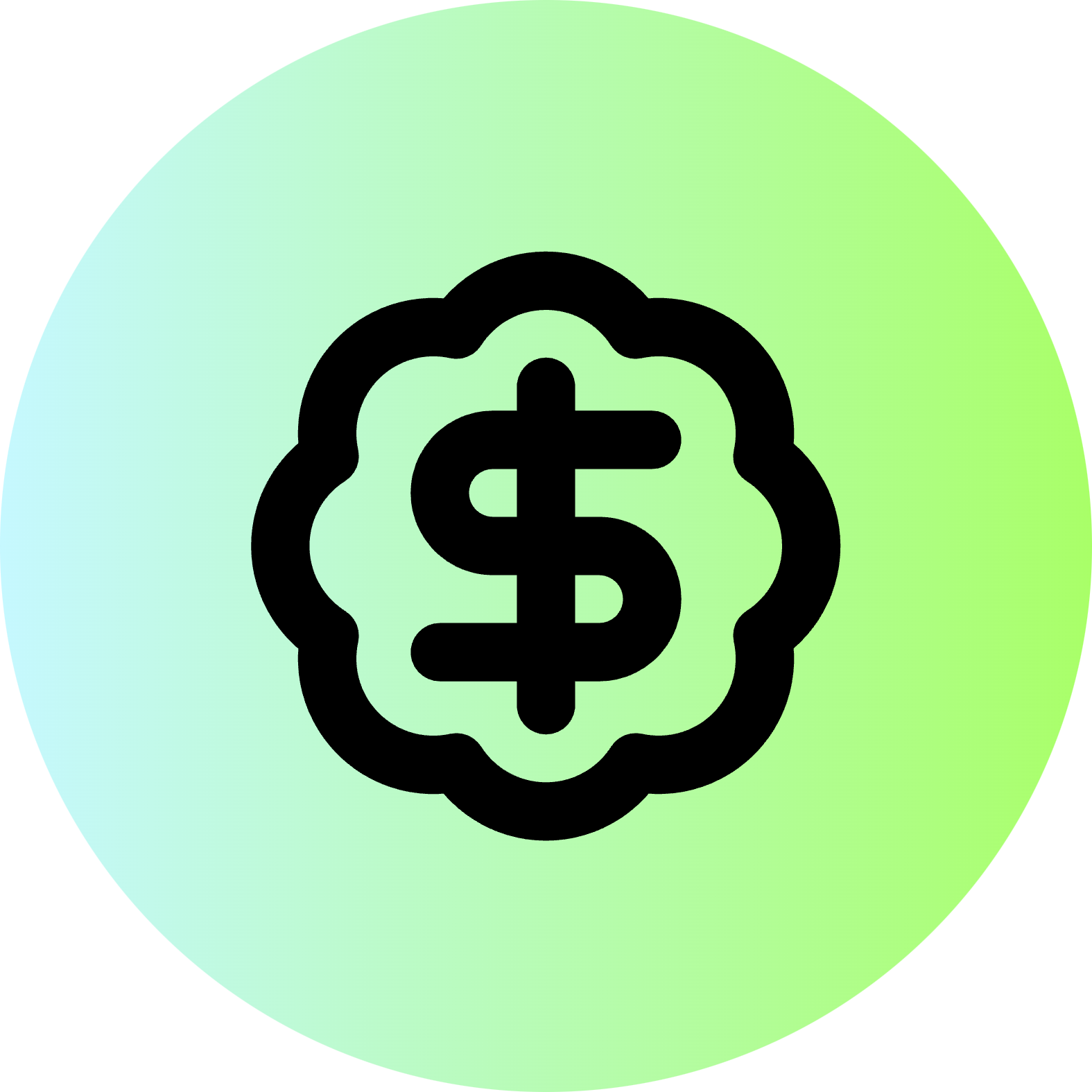 Badge Dollar Sign icon for Bank logo