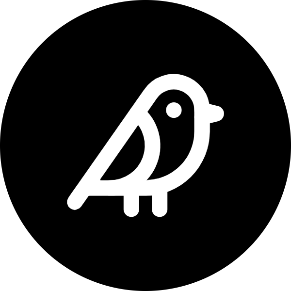 Bird icon for Clothing logo