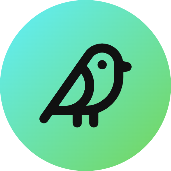 Bird icon for Photography logo