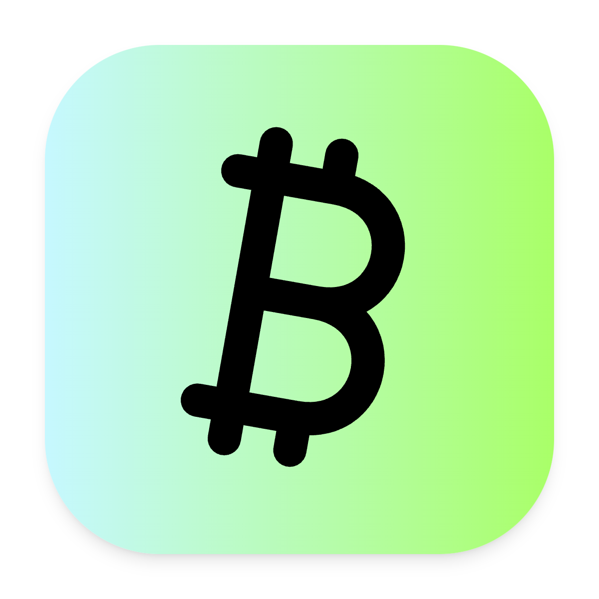 Bitcoin icon for SaaS logo