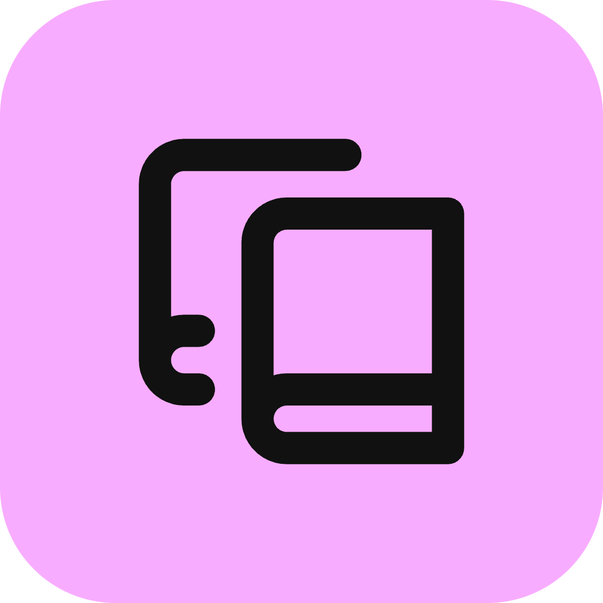 Book Copy icon for Mobile App logo