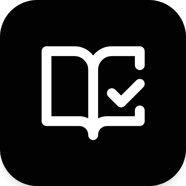 Book Open Check icon for SaaS logo