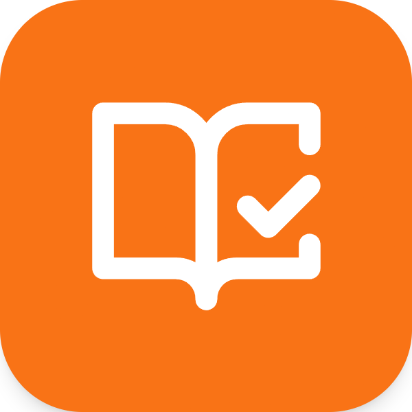 Book Open Check icon for SaaS logo