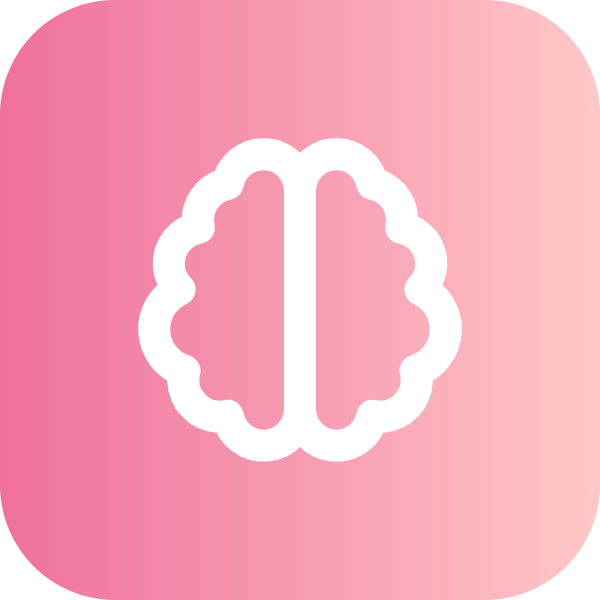 Brain icon for Mobile App logo