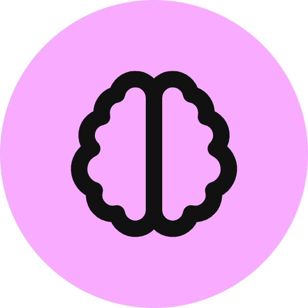 Brain icon for SaaS logo