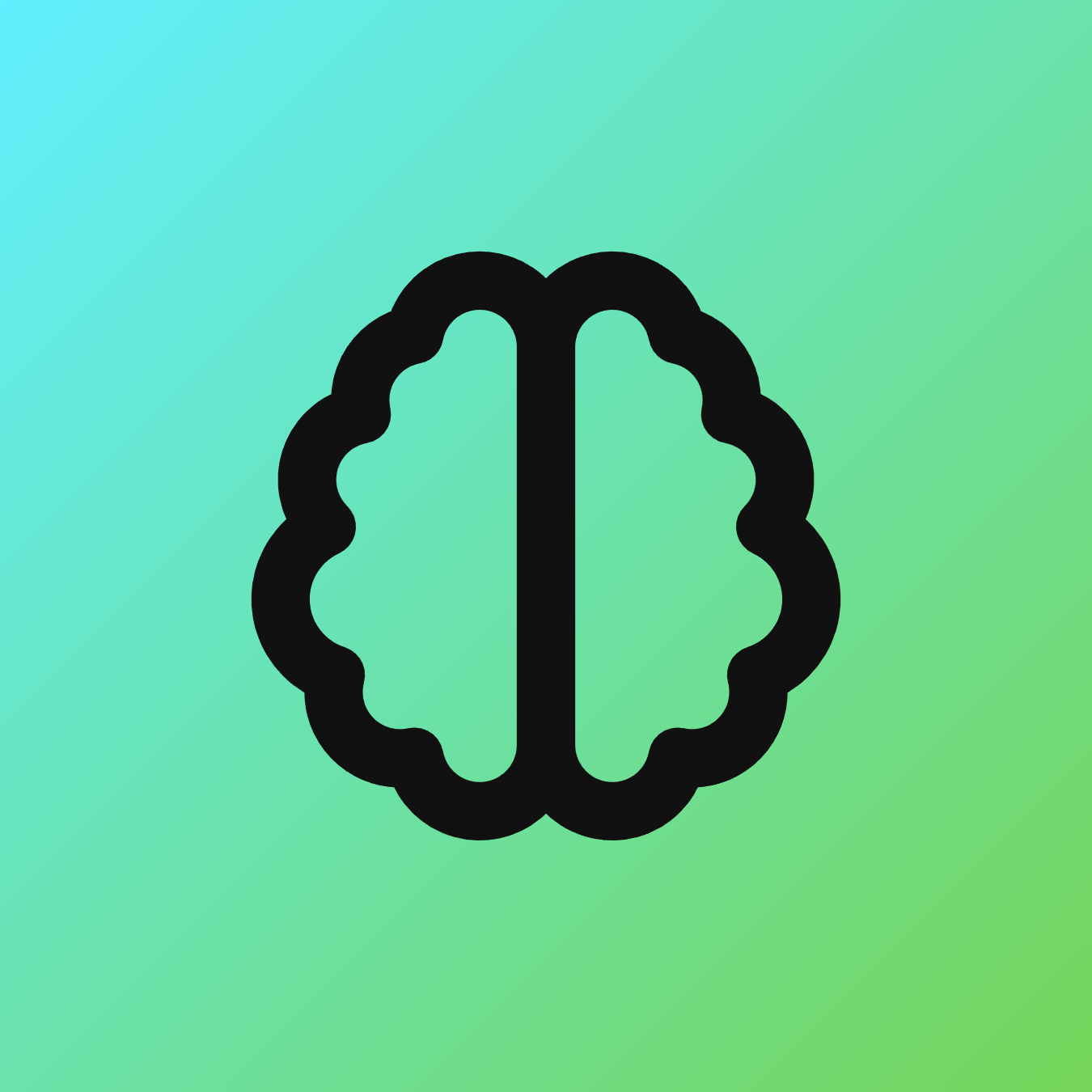 Brain icon for SaaS logo