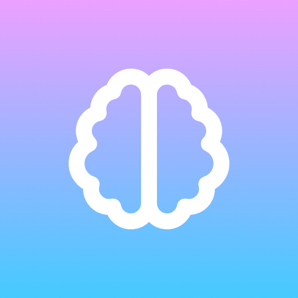 Brain icon for Mobile App logo