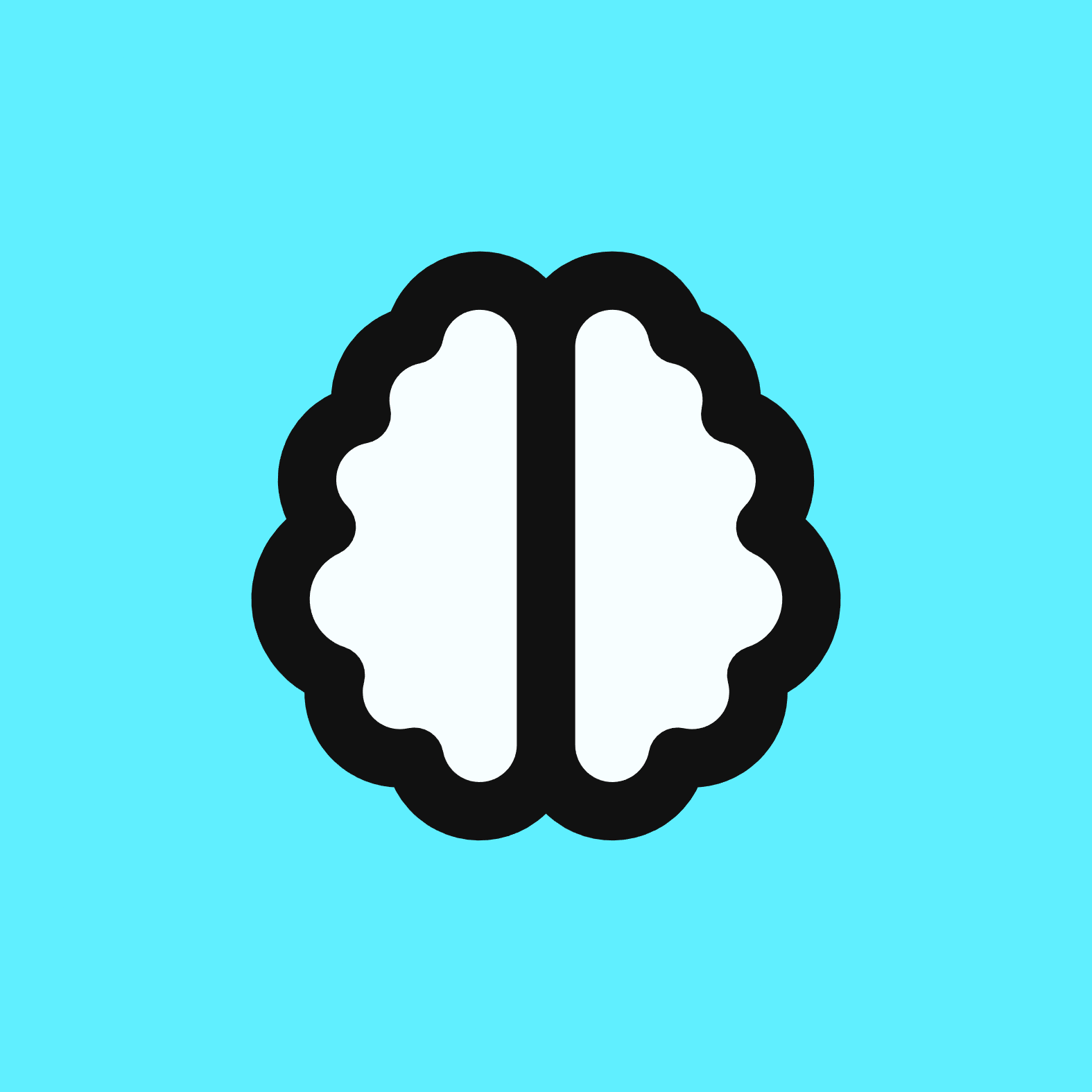 Brain icon for Mobile App logo