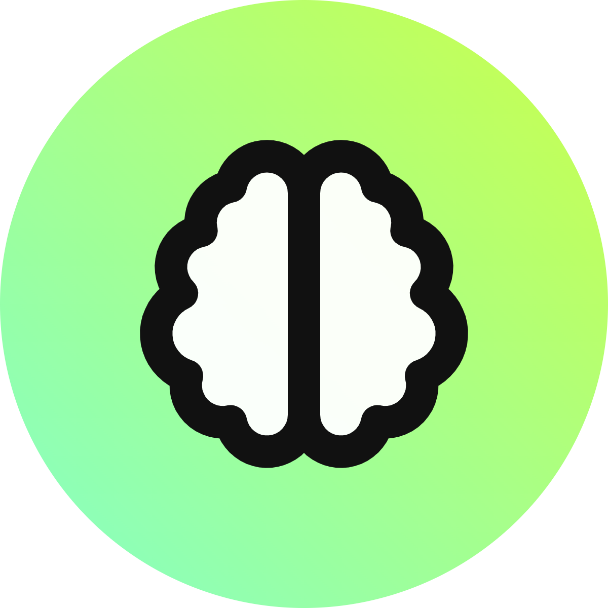 Brain icon for Mobile App logo