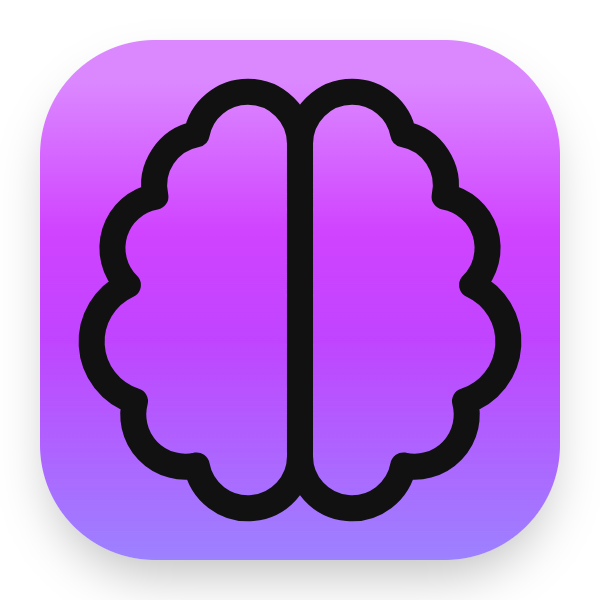 Brain icon for Mobile App logo