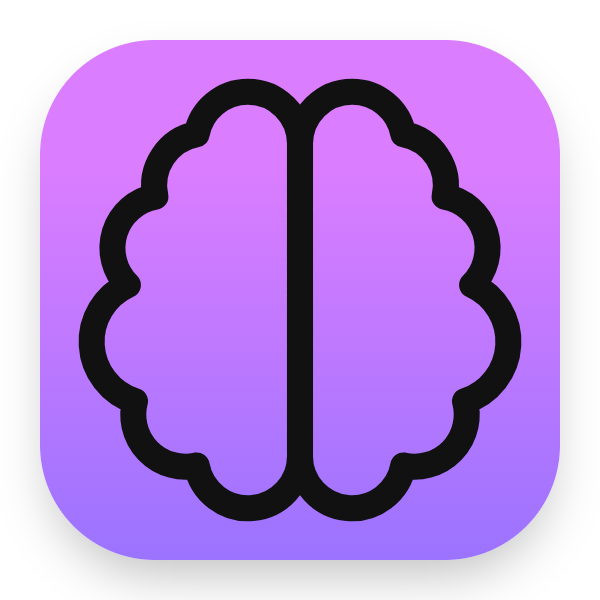 Brain icon for Mobile App logo