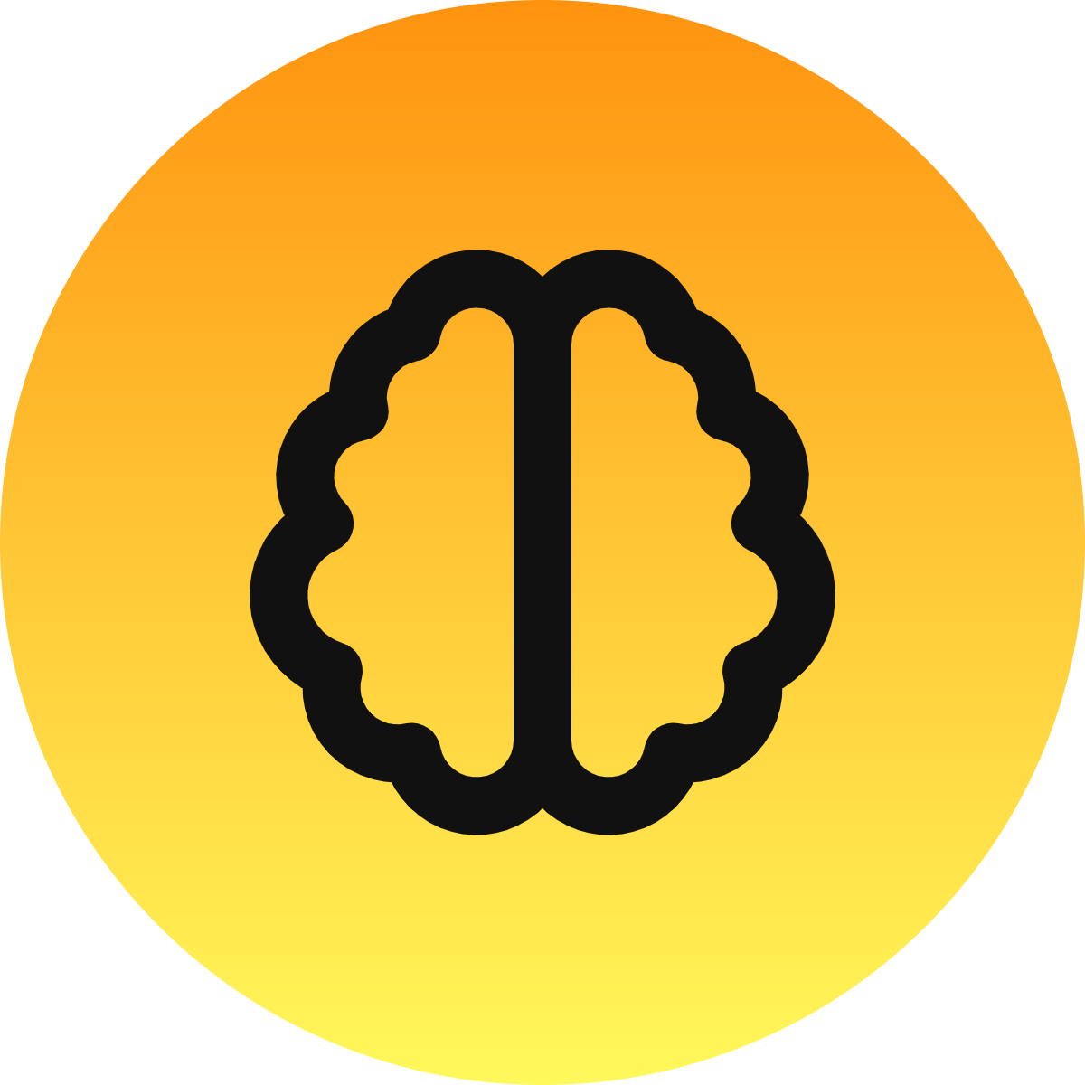 Brain icon for SaaS logo