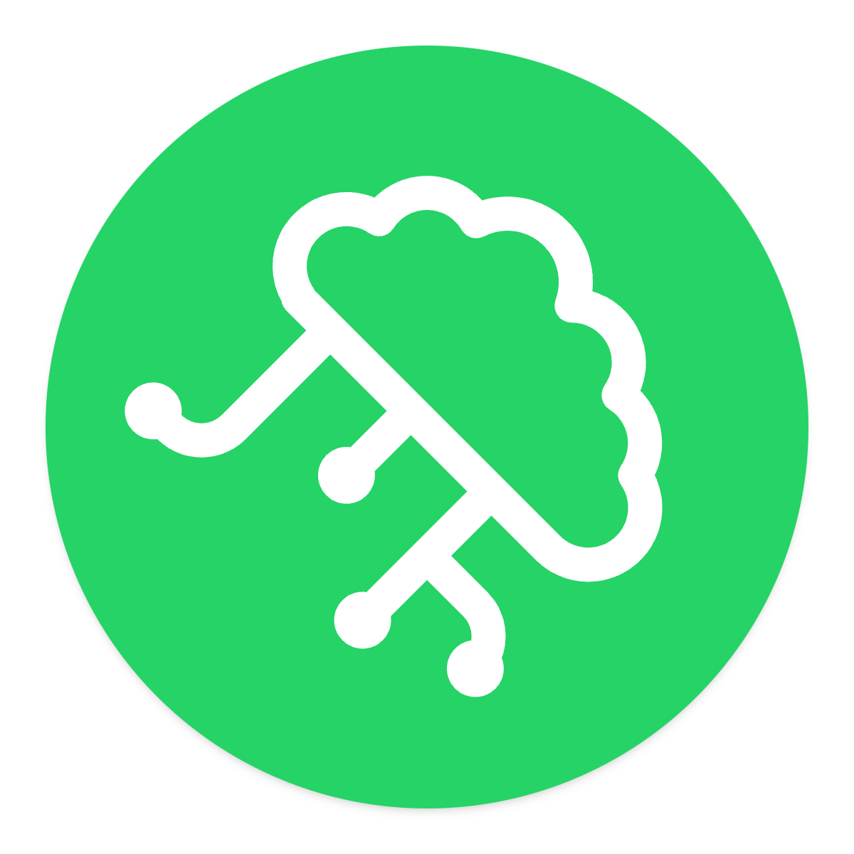 Brain Circuit icon for SaaS logo