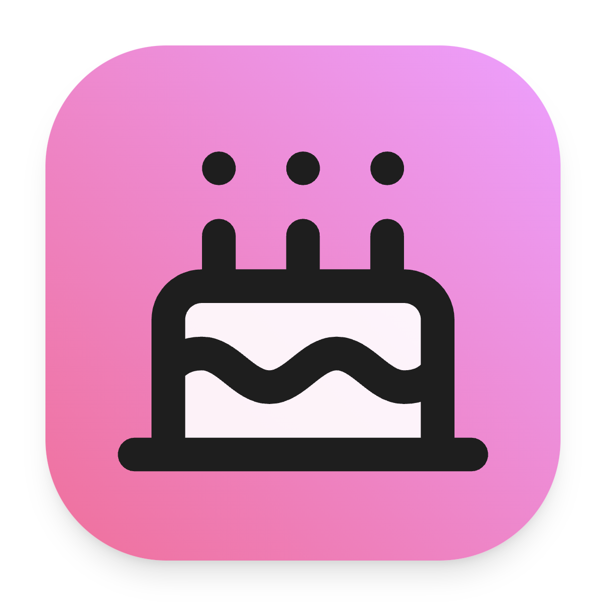 Cake icon for Cafe logo