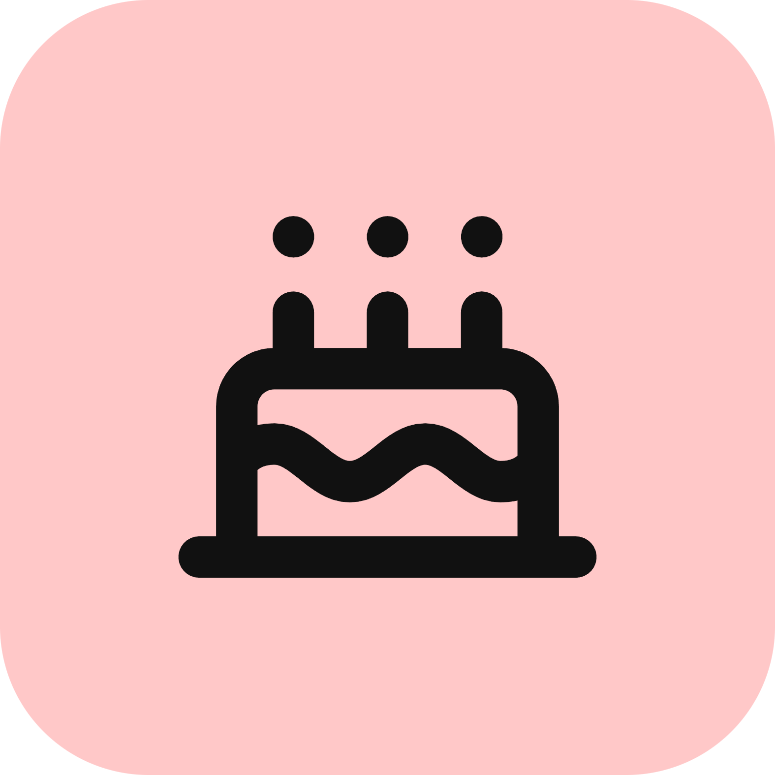 Cake icon for Restaurant logo