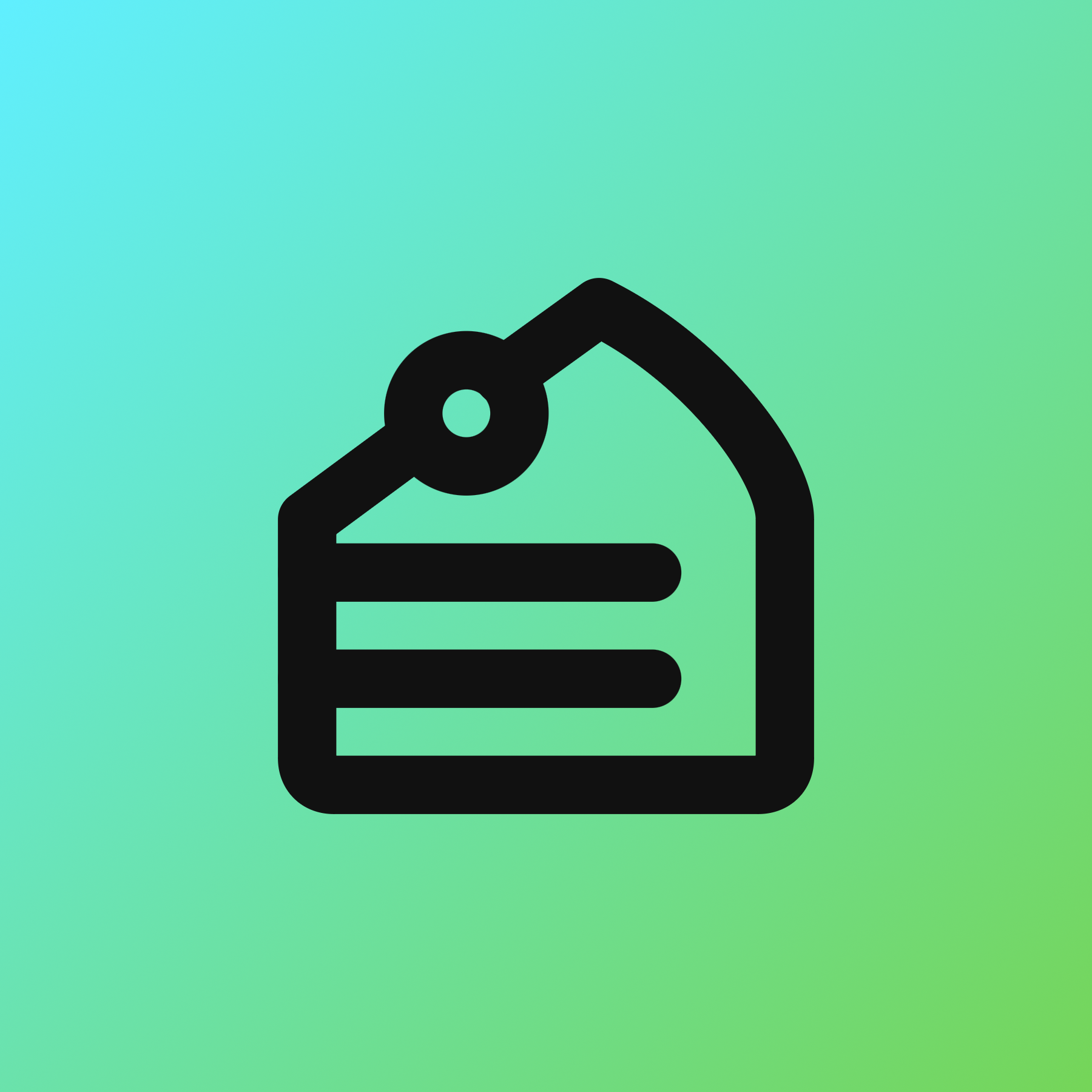 Cake Slice icon for Restaurant logo