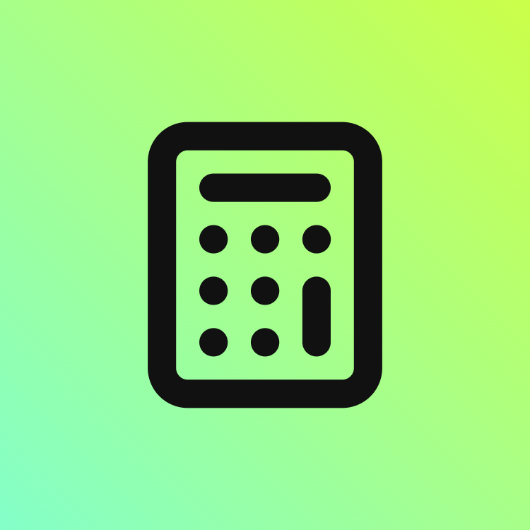 Calculator icon for SaaS logo