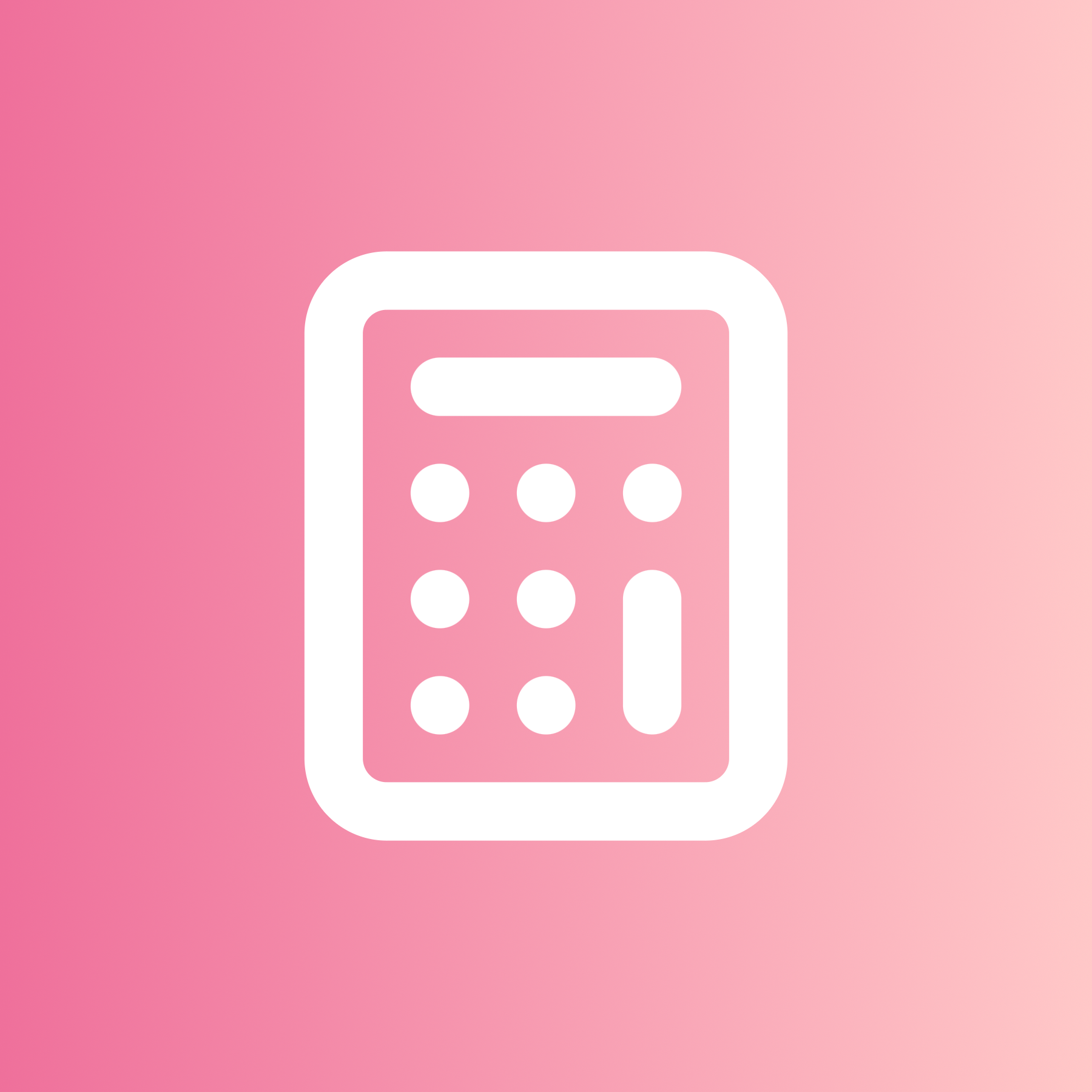 Calculator icon for SaaS logo