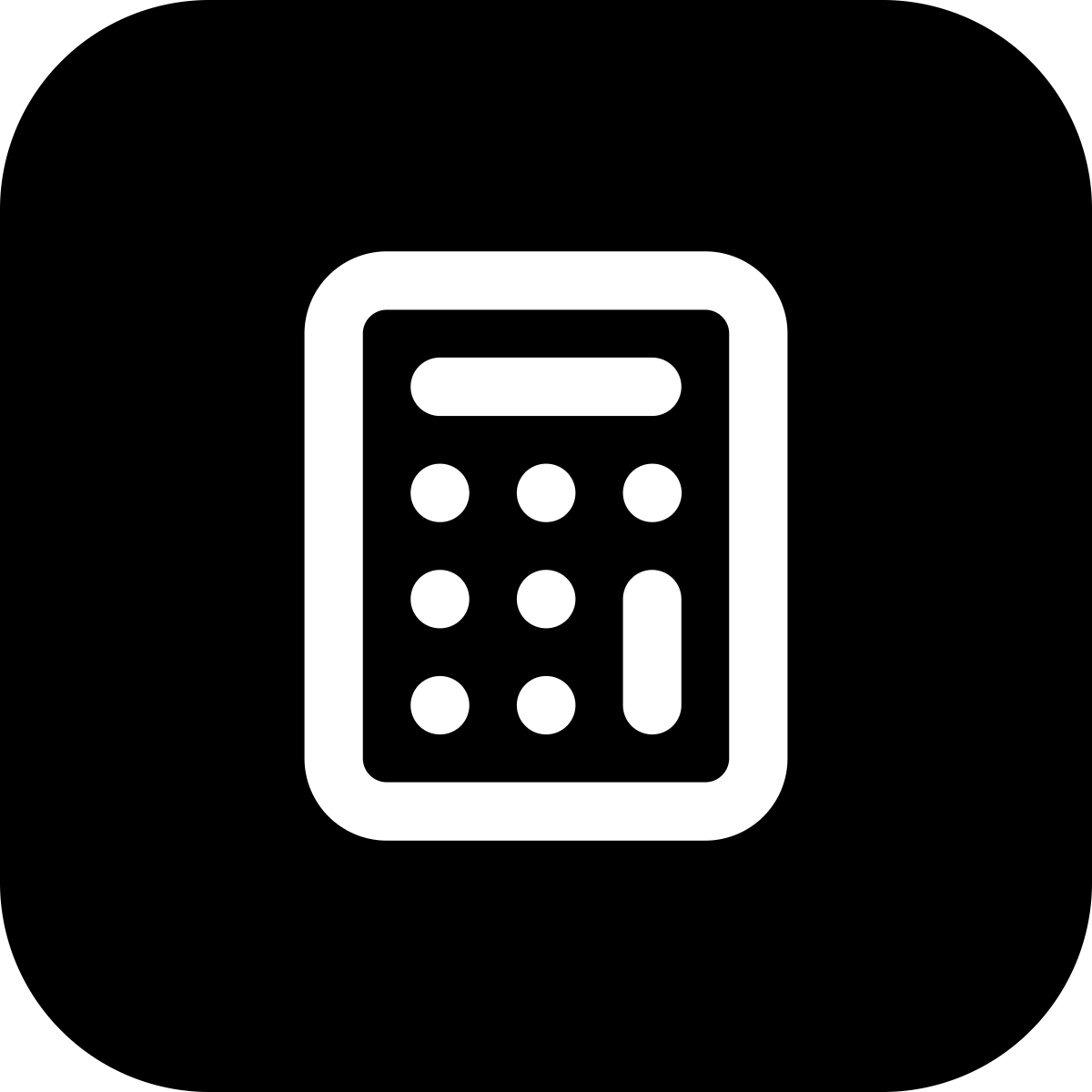 Calculator icon for SaaS logo