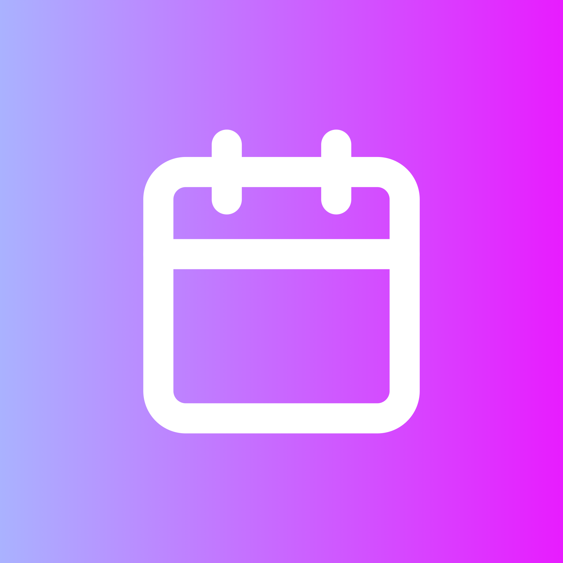 Calendar icon for SaaS logo