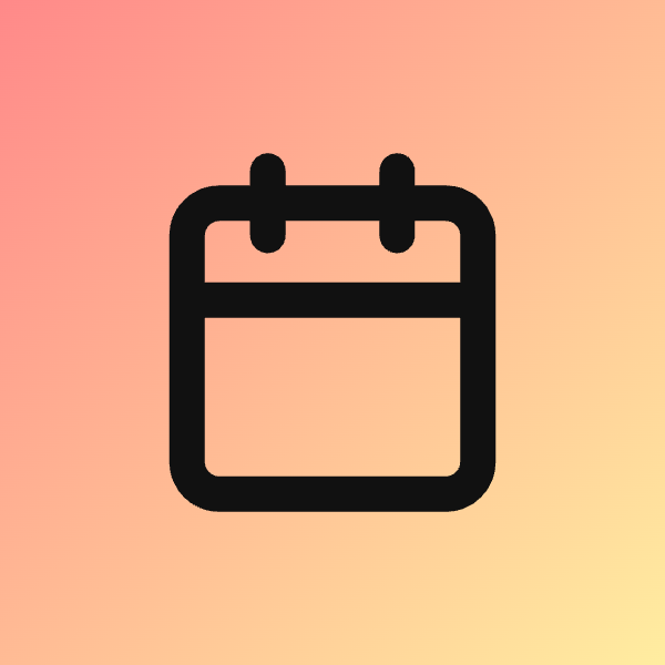 Calendar icon for SaaS logo