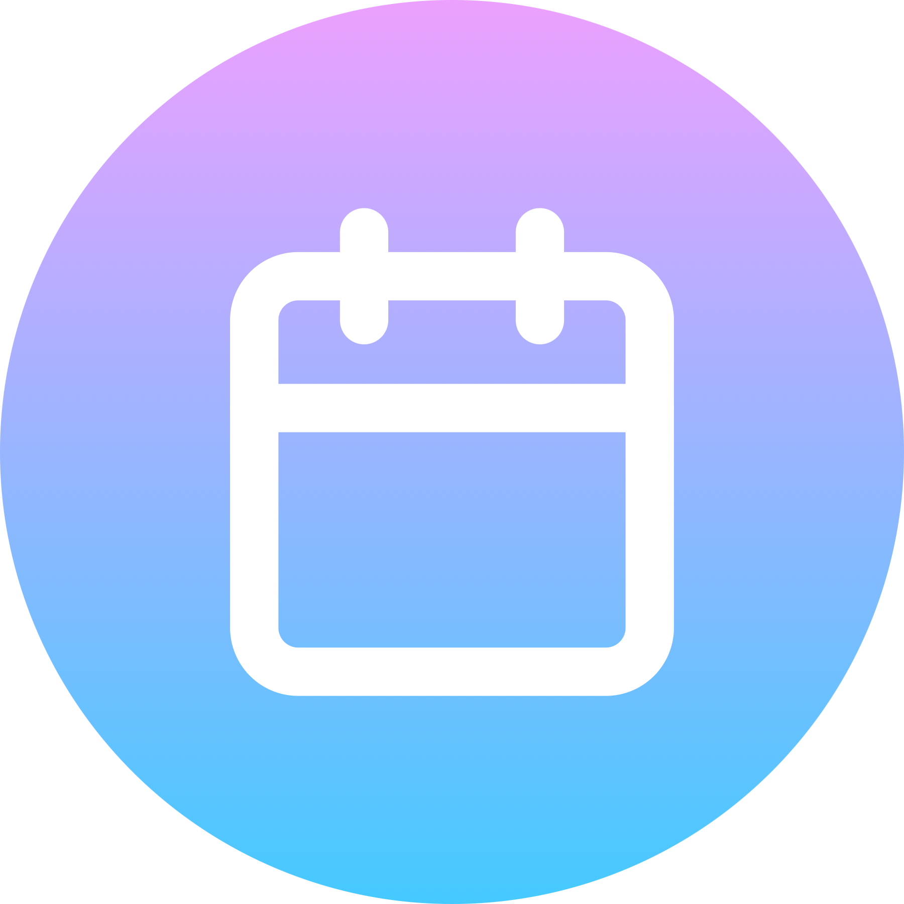 Calendar icon for Mobile App logo