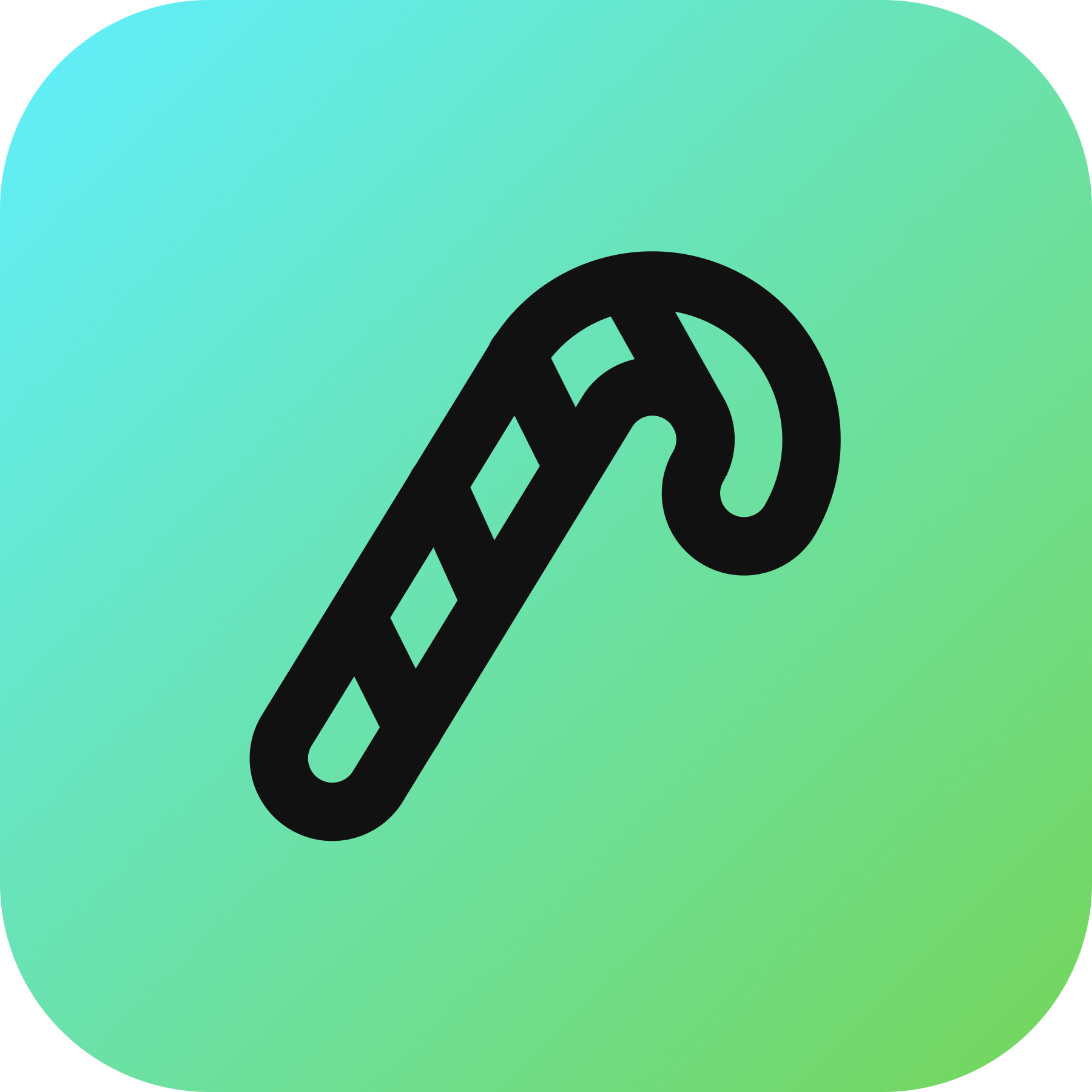 Candy Cane icon for Grocery logo