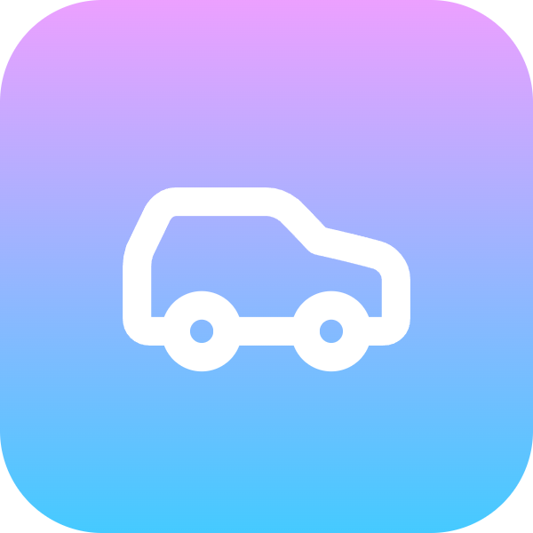 Car icon for Mobile App logo