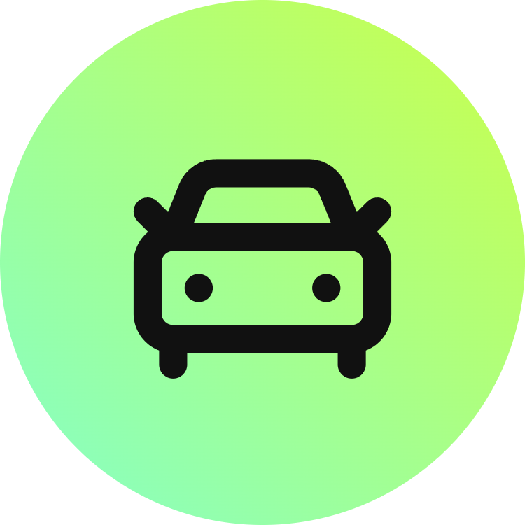 Car Front icon for Website logo