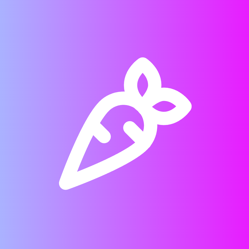 Carrot icon for SaaS logo