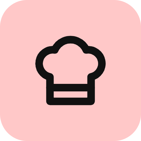 Chef Hat icon for Restaurant logo