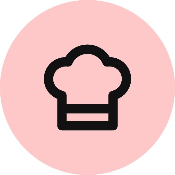 Chef Hat icon for Restaurant logo